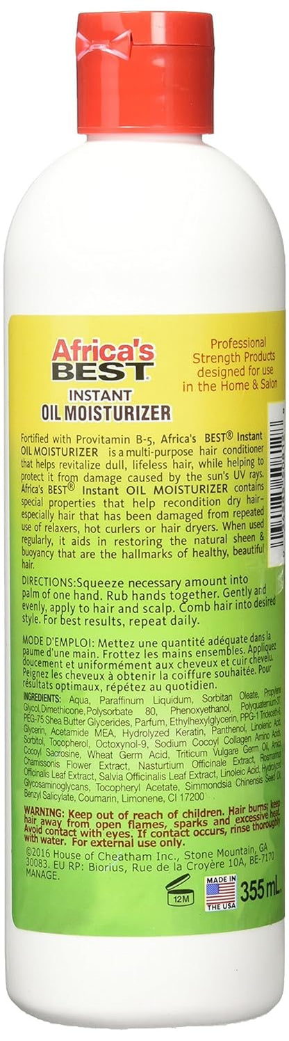 Africa's Best instant Oil Moisturizer