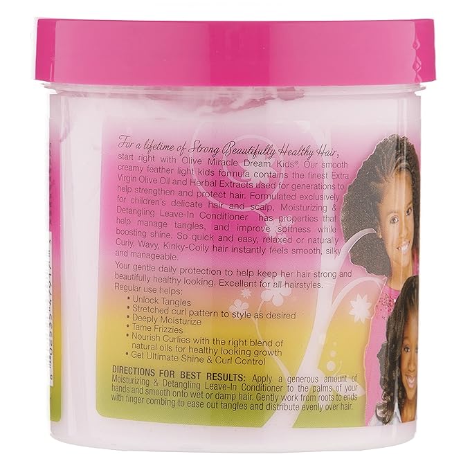 African Pride Dream Kids Olive Miracle Detangling Moisturizing Leave-In Conditioner 15 oz