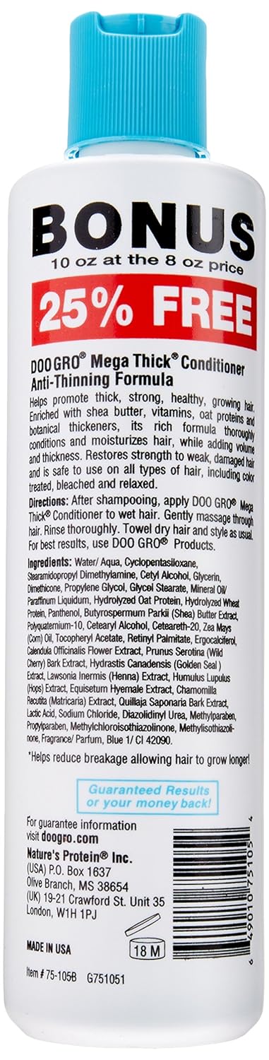 Doo Gro Mega Thick Anti Thinning Conditioner, 10 Ounce