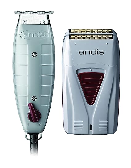 Andis 17195 Finishing Combo T-Outliner Trimmer & Pro Foil Lithium Titanium Shaver