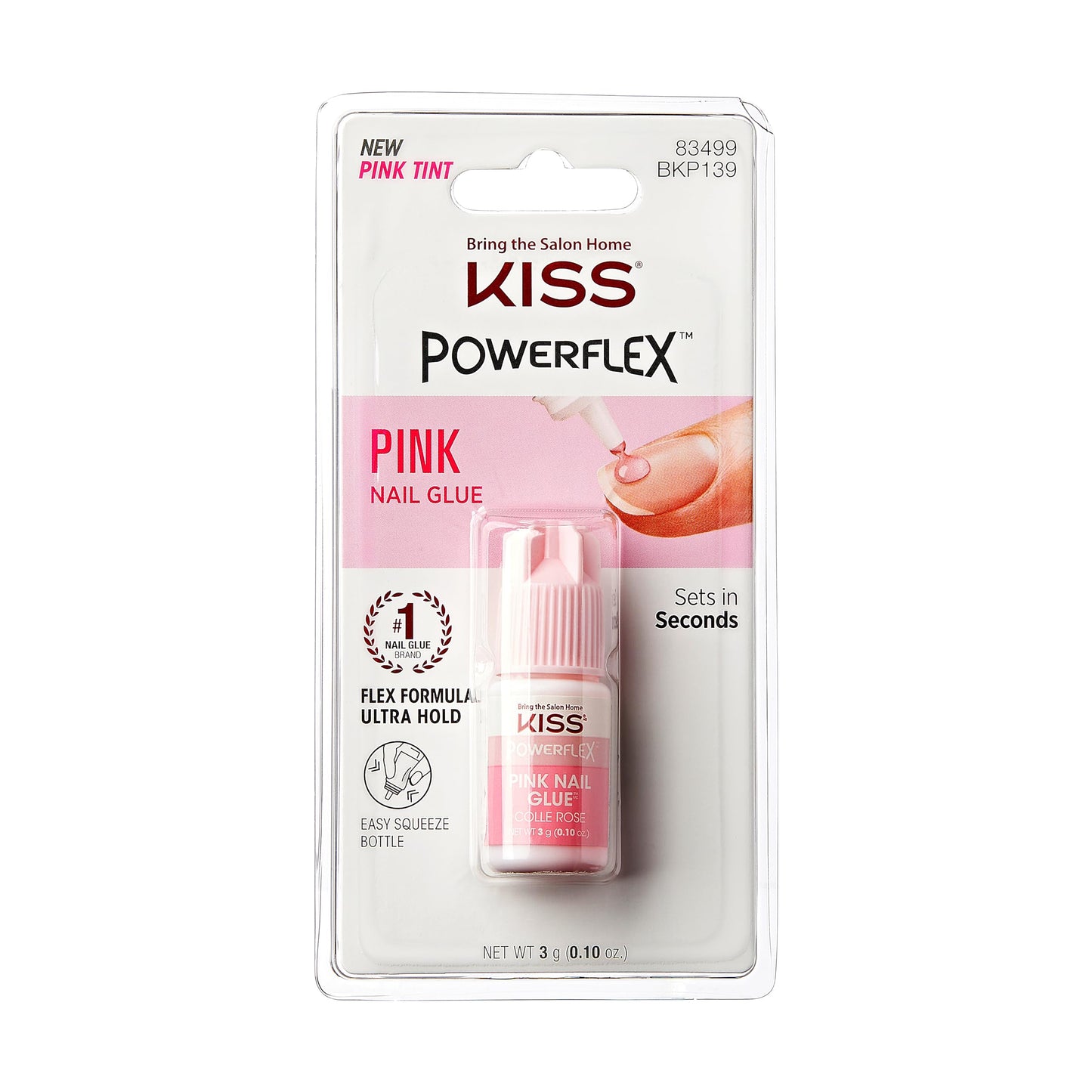 Kiss power flex pink nail glue. BKP139