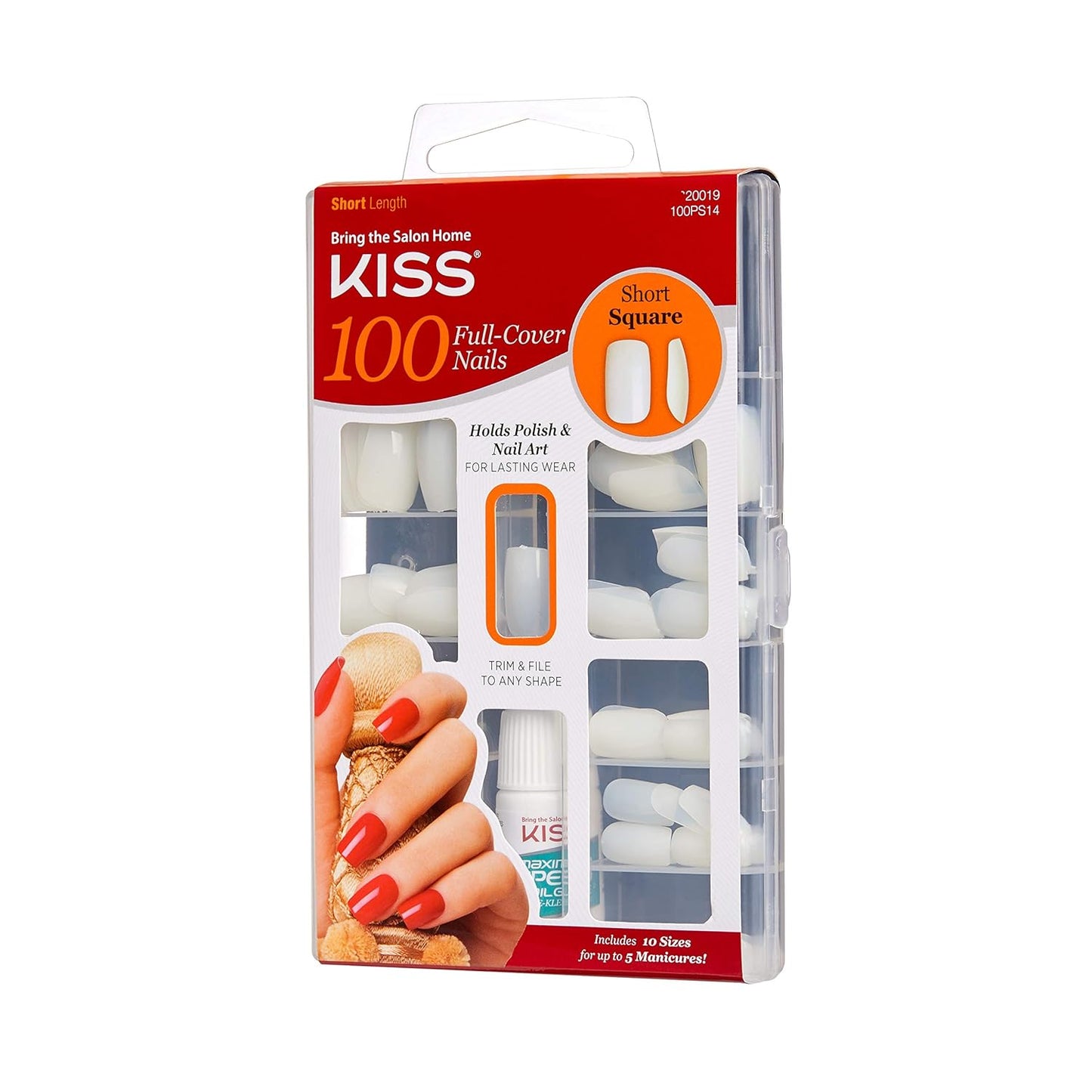 Kiss 100 full cover nails. 100ps14