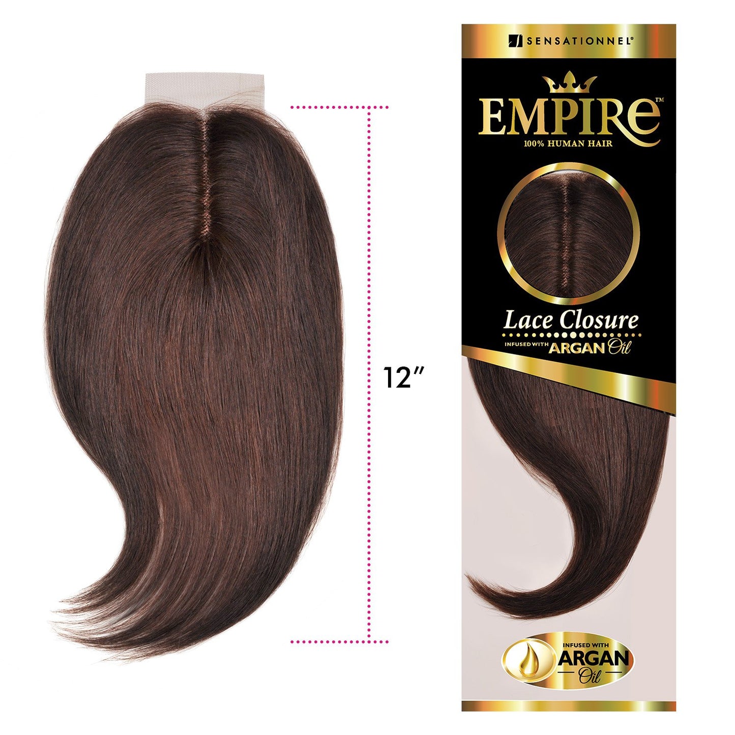 Empire Human Hair Closure 12" Yaki