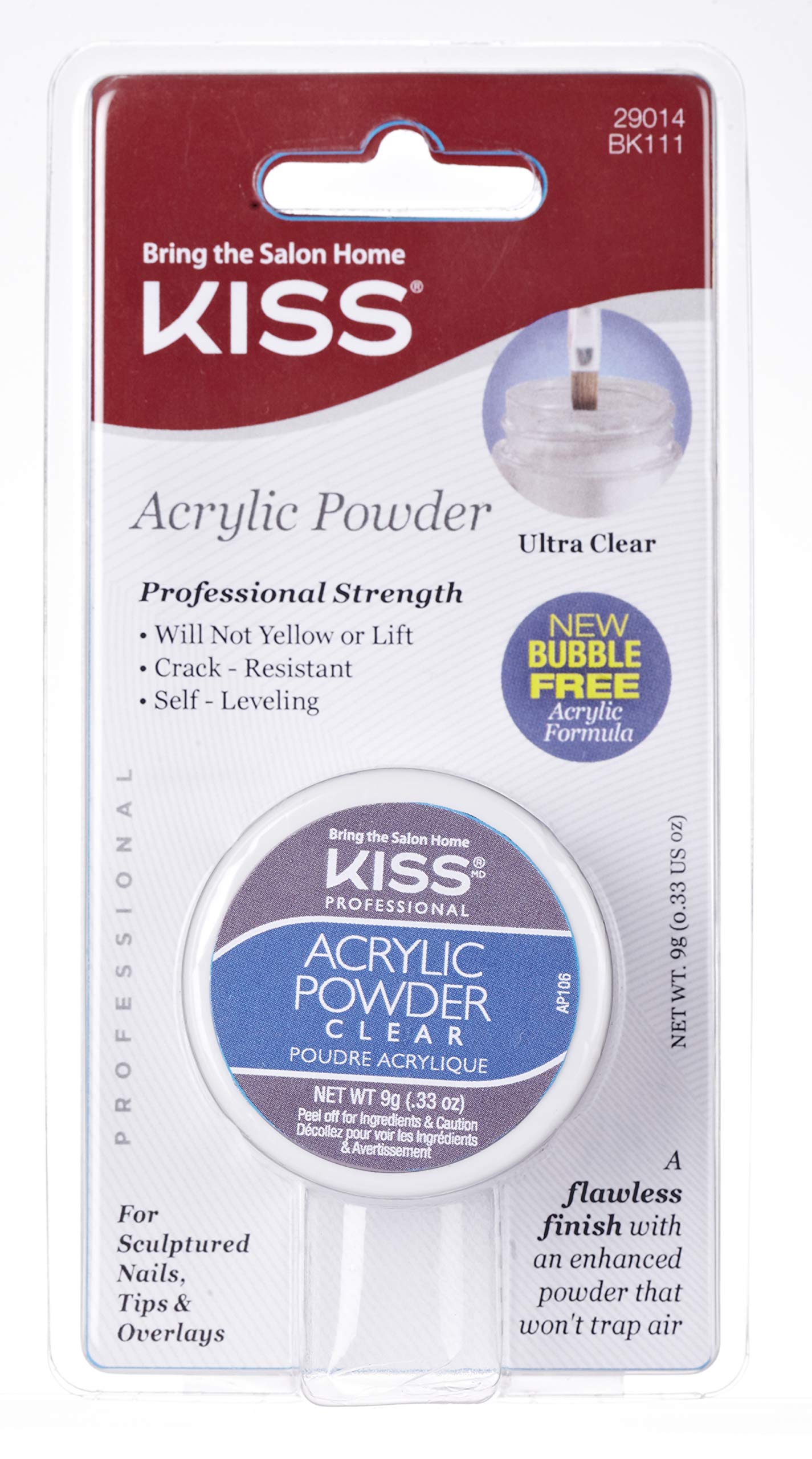 Kiss Acrylic Powder. Bk111