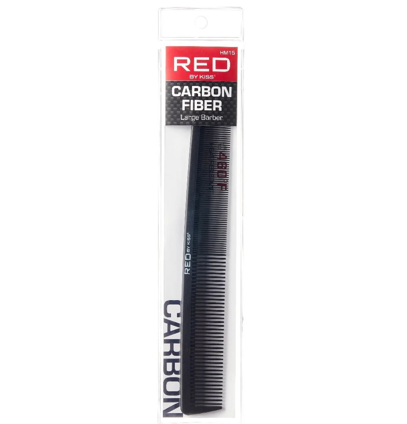 RED by Kiss Carbon Fiber Large Barber Comb HM15