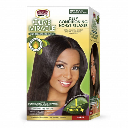 African Pride olive miracle no lye relaxer touch-Up