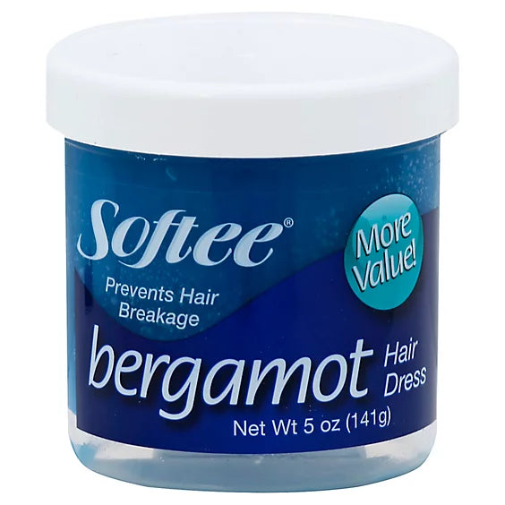 Softee Bergamot Blue hair dressing. 5oz