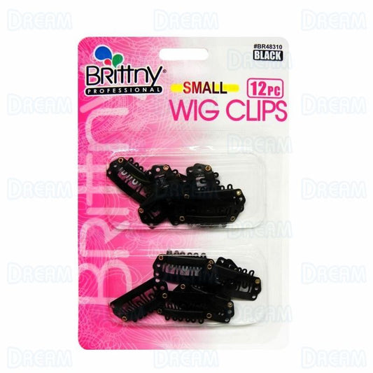 Brittny Wig Clip 12pc Black