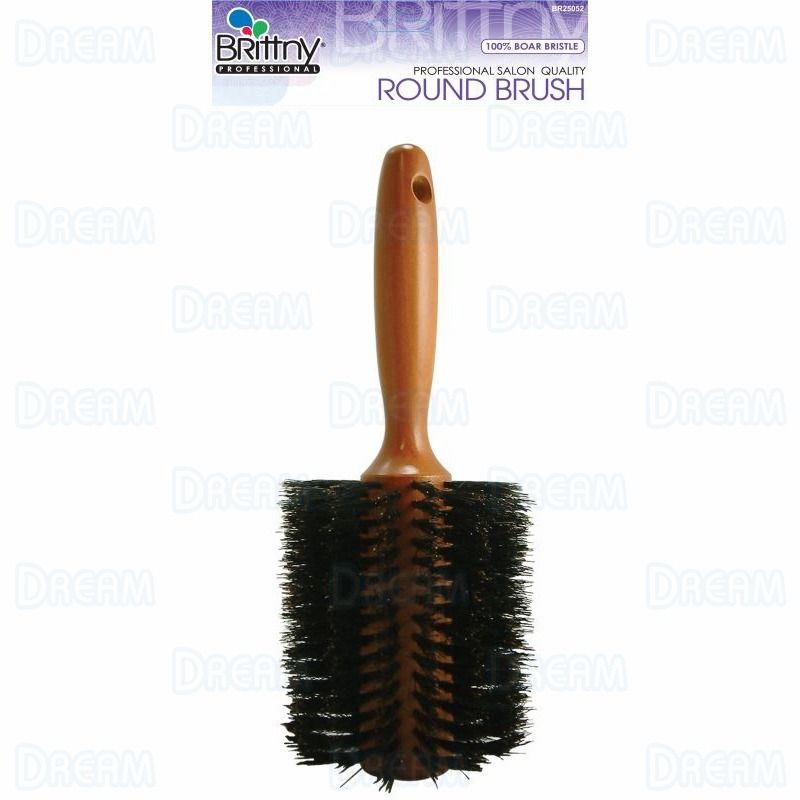 Brittny Round Roll Boar Bristle Brush, 3-1/2″