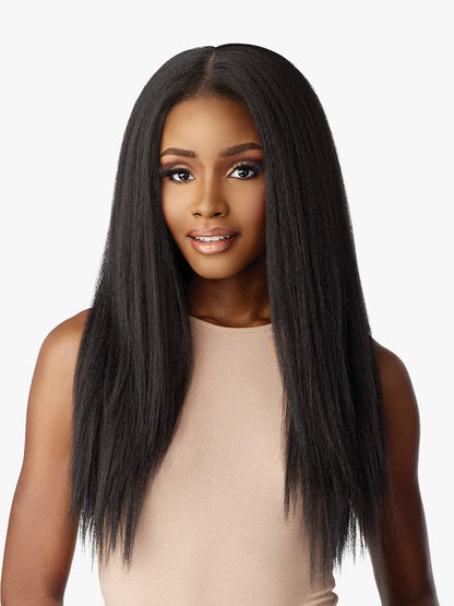 Sensationnel kinky edge 13x6 lace wig. Kinky straight 24“