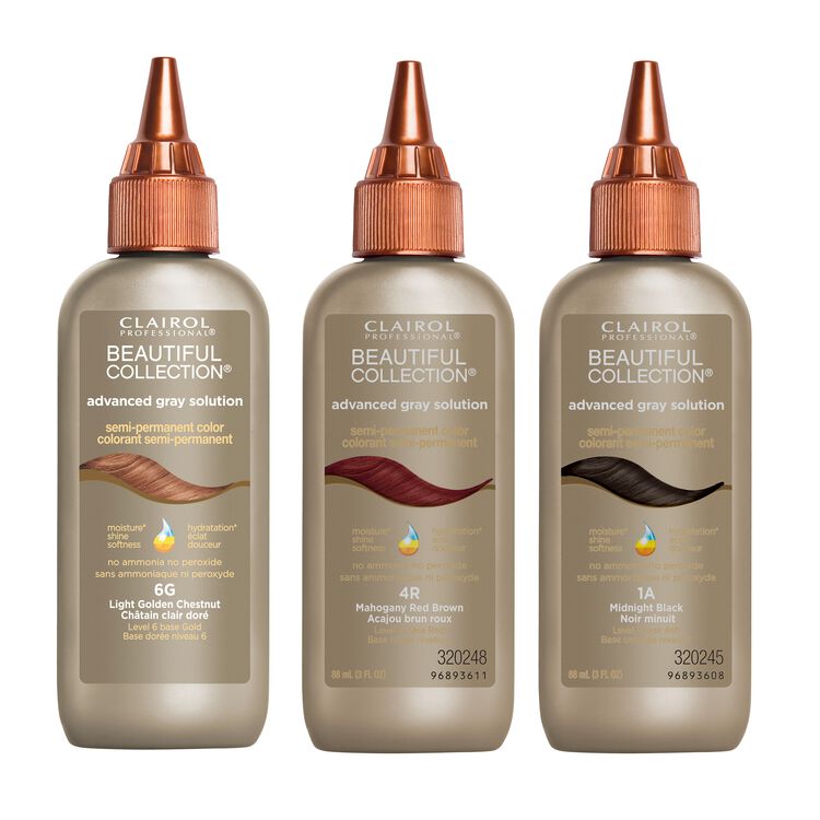 Clairol beautiful collection advanced gray solution semi-permanent color