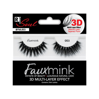 3D Fauxmink lashes 3 pairs-FML003t