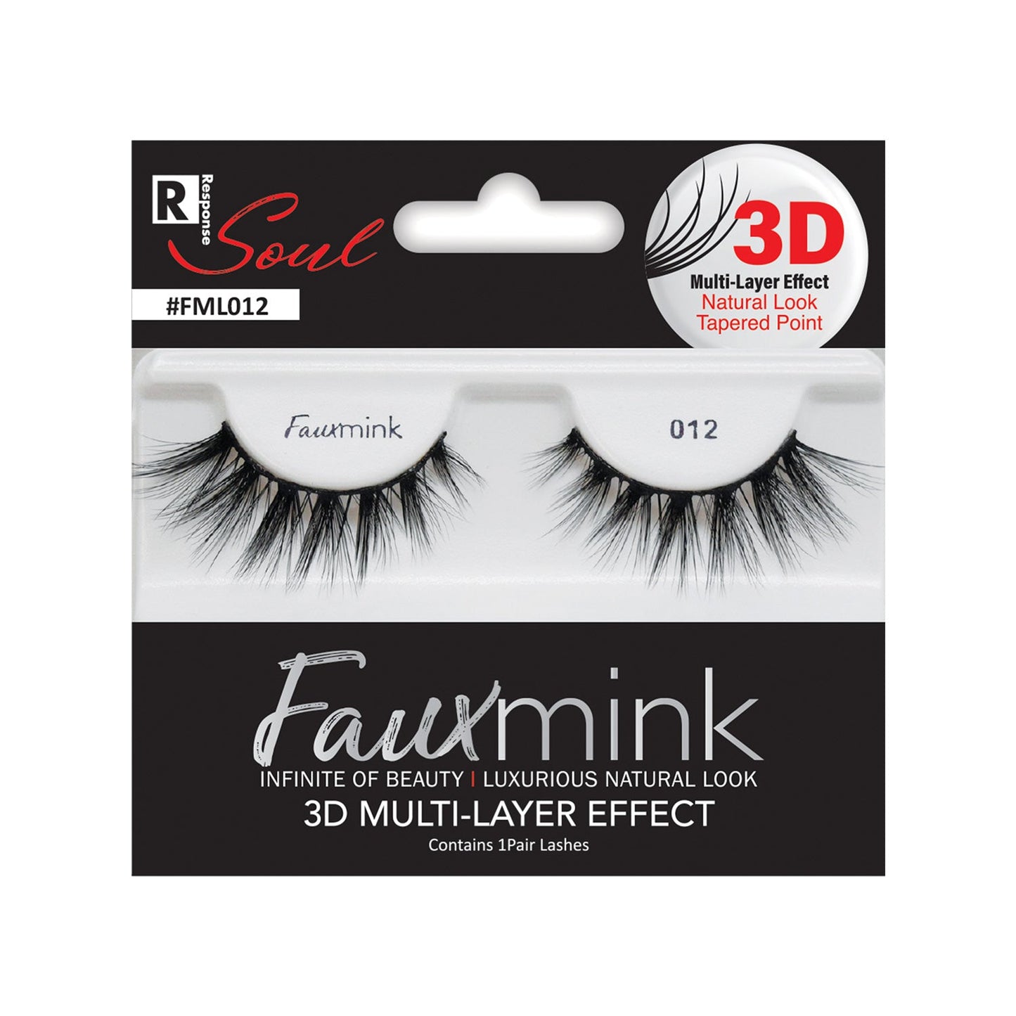 3D Fauxmink lashes-Fml012