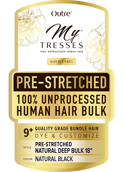 Outre Mytresses Gold Label Prestretched Natural Deep Bulk Braiding Hair 18”