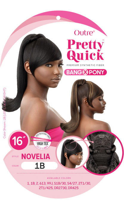 Outre quick pony- Bang x pony 16“. Novelia