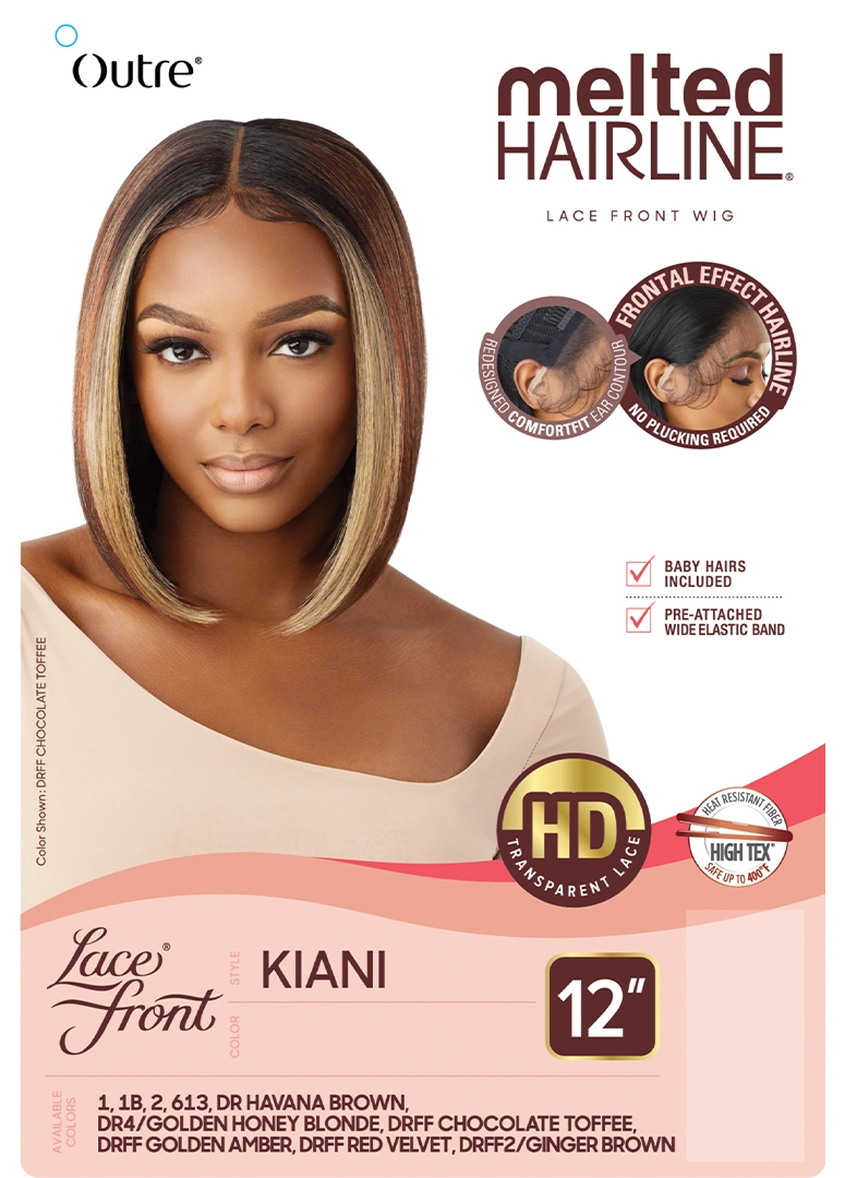 Outre melted hairline lace front wig. KIANI. 12“