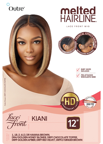 Outre melted hairline lace front wig. KIANI. 12“