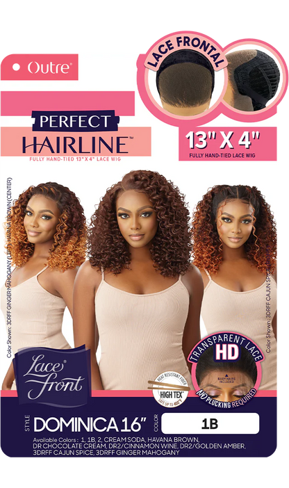 Outre Perfect Hairline 13"x 4" HD Transparent Lace Front Wig Dominica 16"