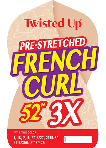 Outre Twisted up pre-stretched French curl 52”. 3X .