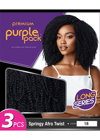 Outre Purple Pack 3pcs Springy Afro Twist