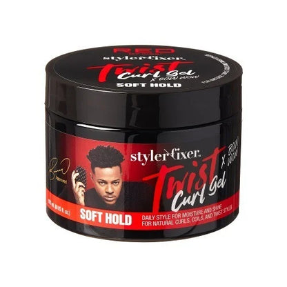 Red by Kiss Styler Fixer Twist Curl Gel X Bow Wow Soft Hold 6oz