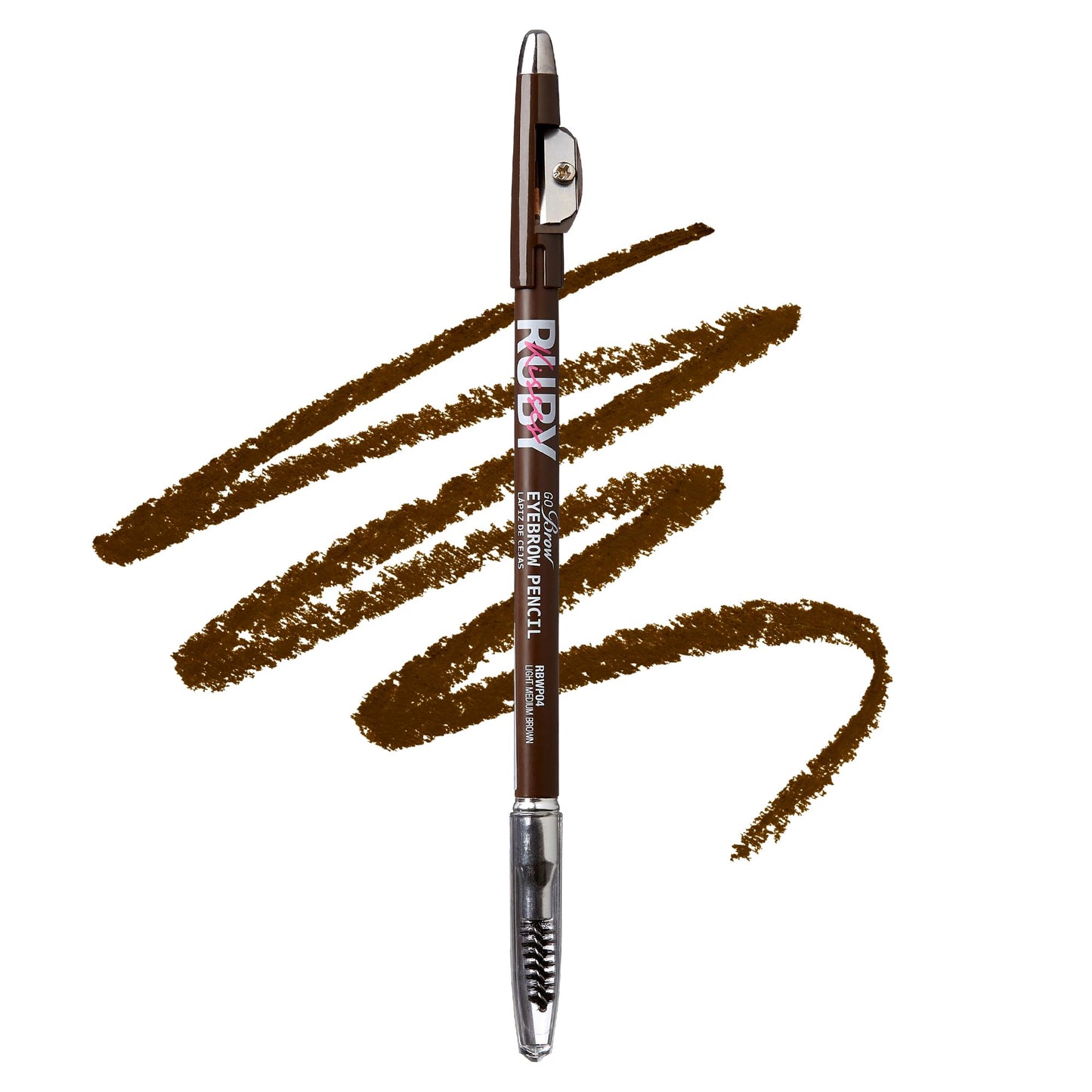 Ruby Kiss Eyebrow Pencil. Light medium brown