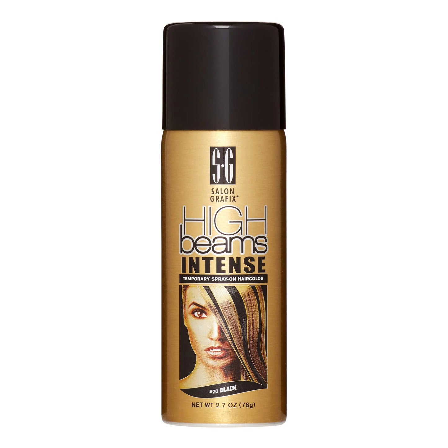 High Beams Intense Spray On Hair Color, Black, 2.7 Oz