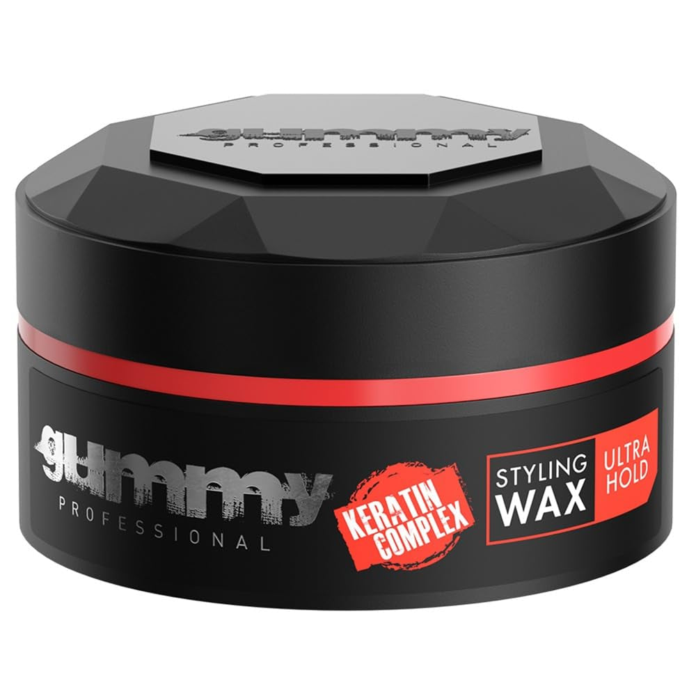 Gummy styling wax.