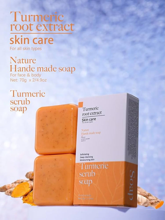 Tumeric scrub soap. Bar