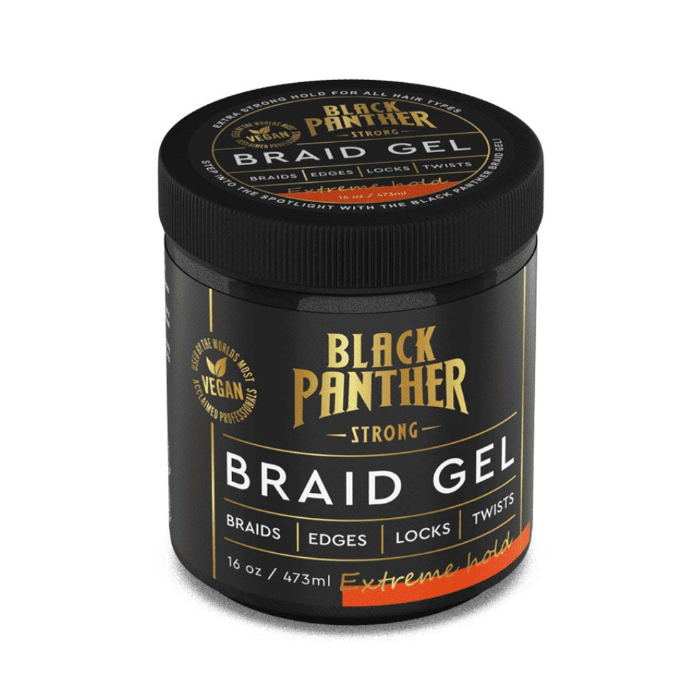 Black panther strong braid gel 16oz