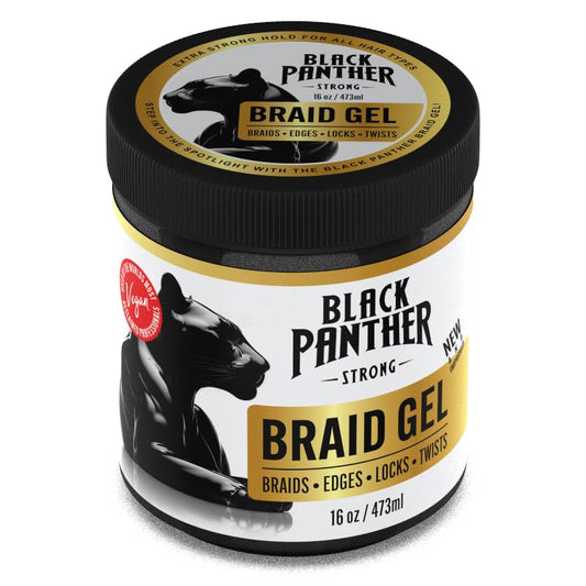 Black Panther strong braid gel Vegan 16oz