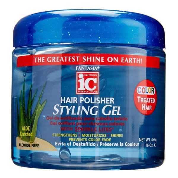 I C Fantasia Hair Polisher styling gel. Color treated hair