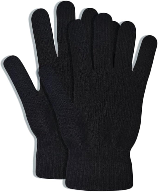 Magic collection winter lady chenille glove. Black. #16459BLA