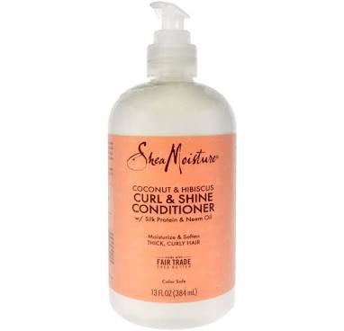 Shea Moisture coconut & hibiscus curl & shine conditioner.  13oz