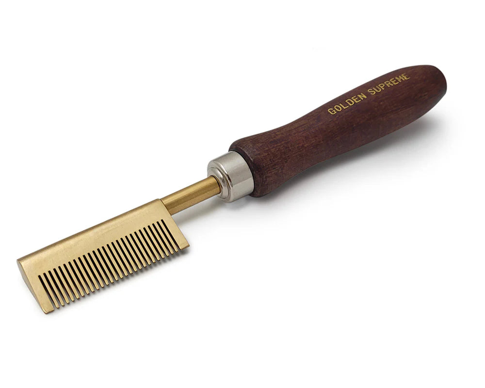 Golden supreme pressing comb. GS-3. Temple. Stove