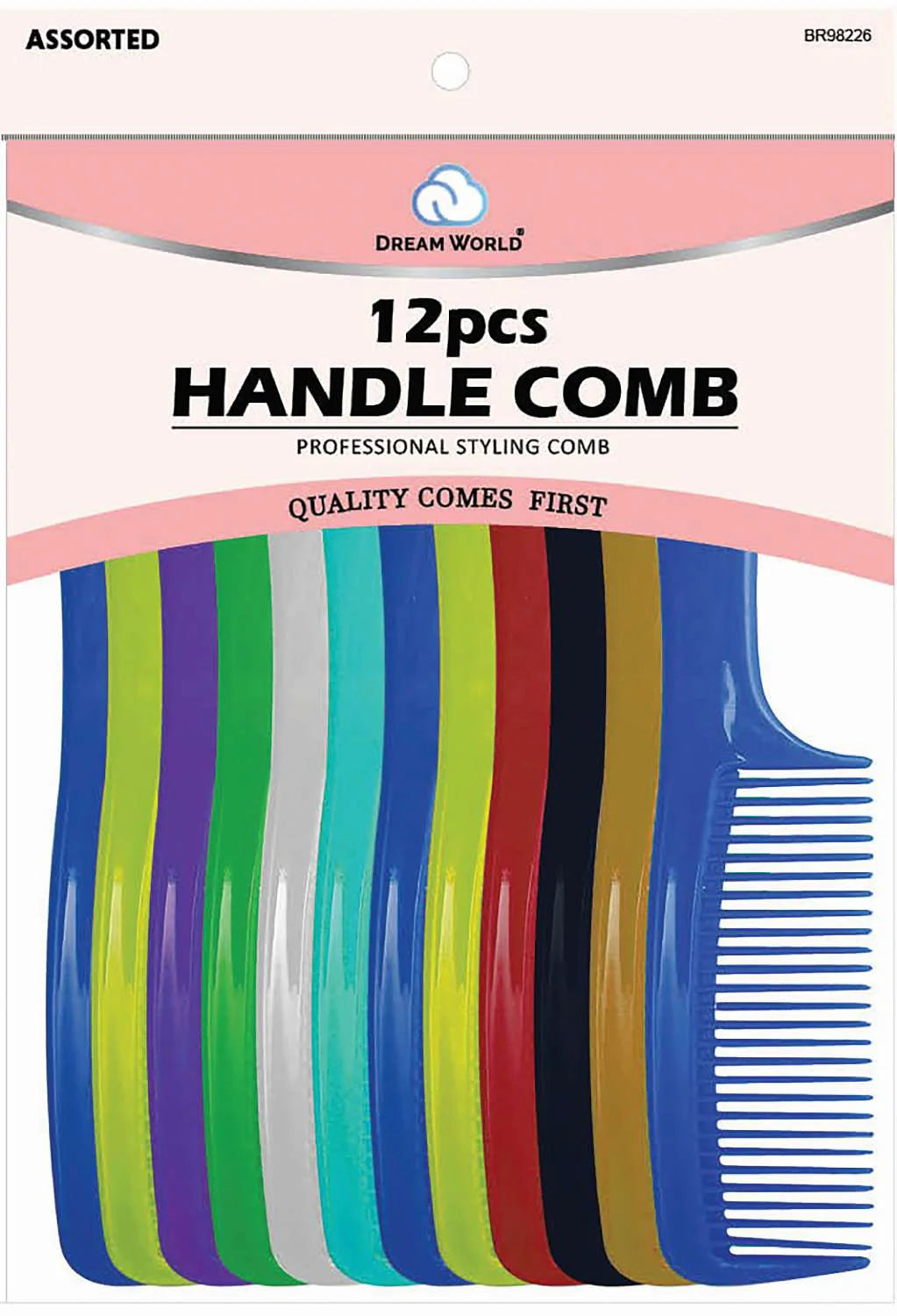 DREAM COMB BULK HANDLE ASST. 12pcs. Br98226