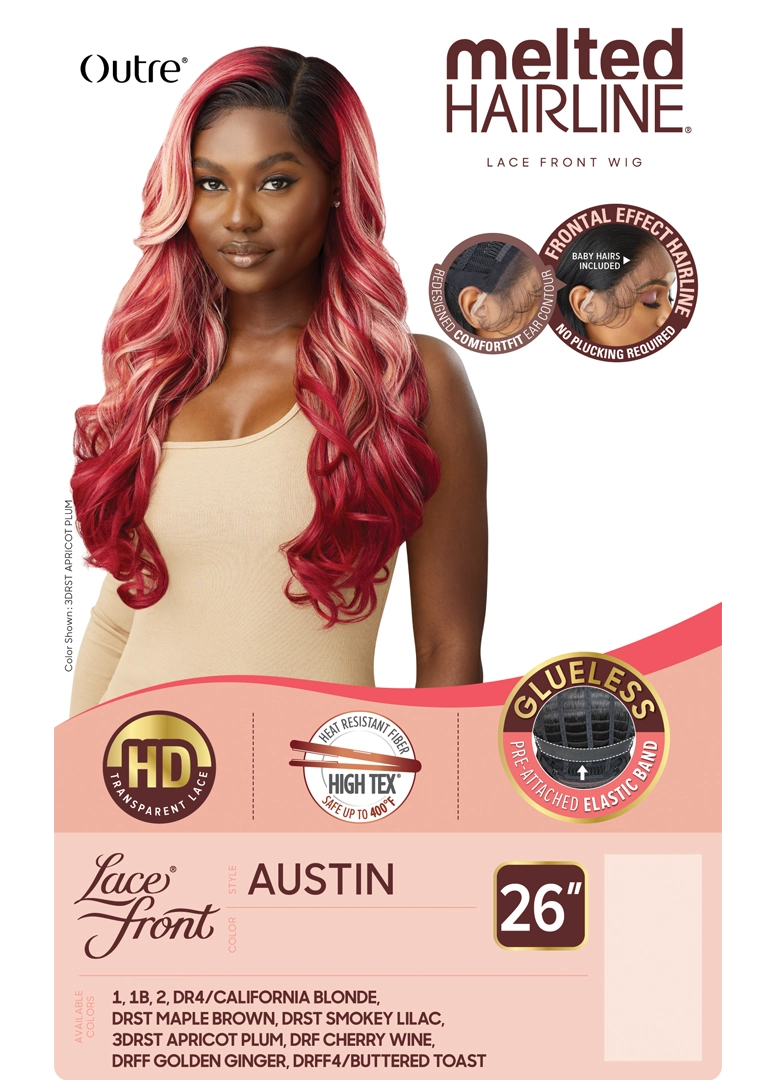 OUTRE MELTED HAIRLINE LACE FRONT WIG. AUSTIN. 26"