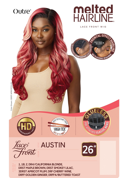 OUTRE MELTED HAIRLINE LACE FRONT WIG. AUSTIN. 26"