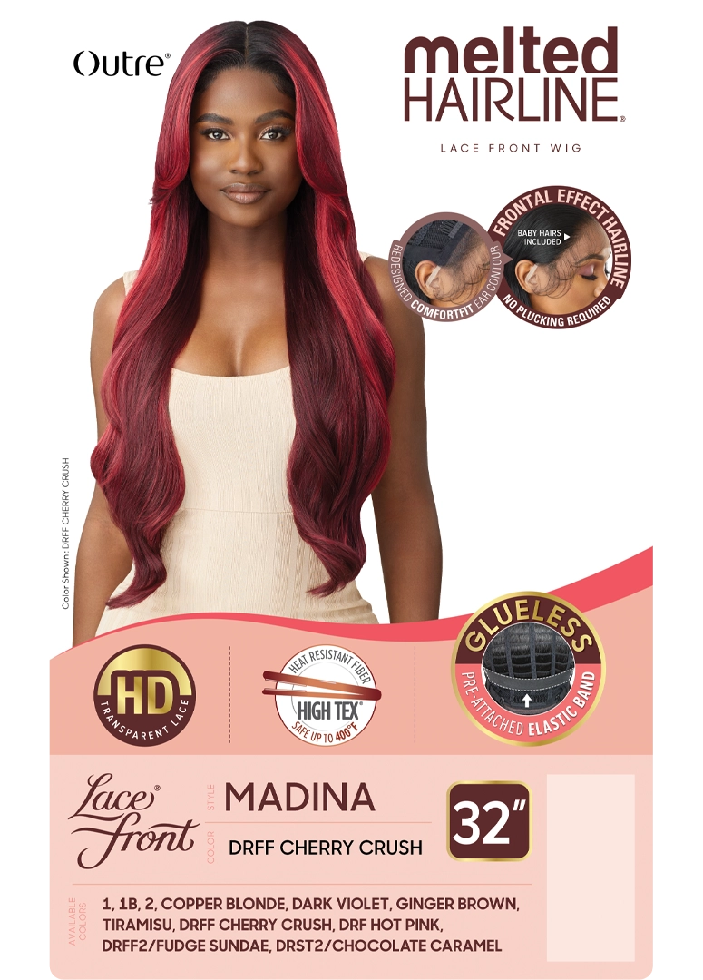 OUTRE MELTED HAIRLINE LACE FRONT WIG. MADINA. 32"