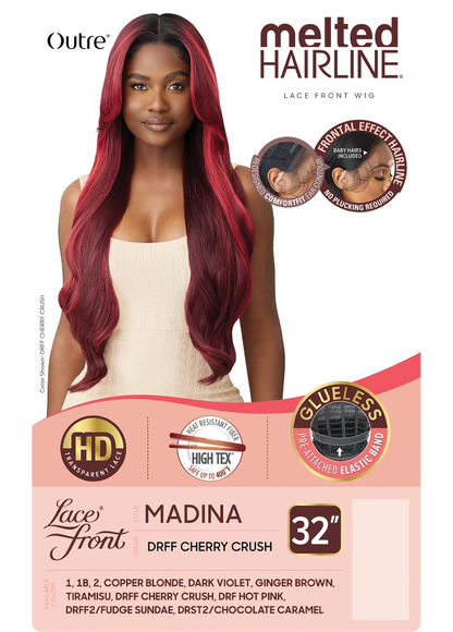 OUTRE MELTED HAIRLINE LACE FRONT WIG. MADINA. 32"