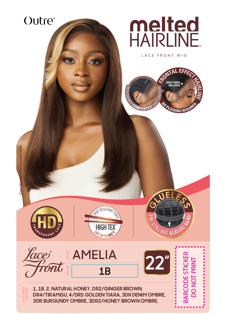 OUTRE MELTED HAIRLINE LACE FRONT WIG. AMELIA