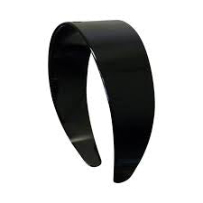 Plastic headband. Black