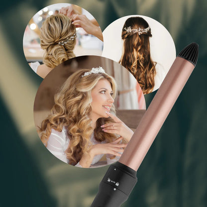 Annie H&H 3 IN 1 Digital interchangeable curling wand set. #5997