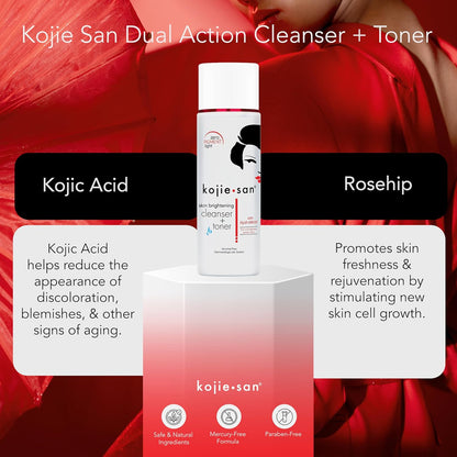 KOJIE SAN SKIN LIGHTENING CEANSER + toner. 100ml