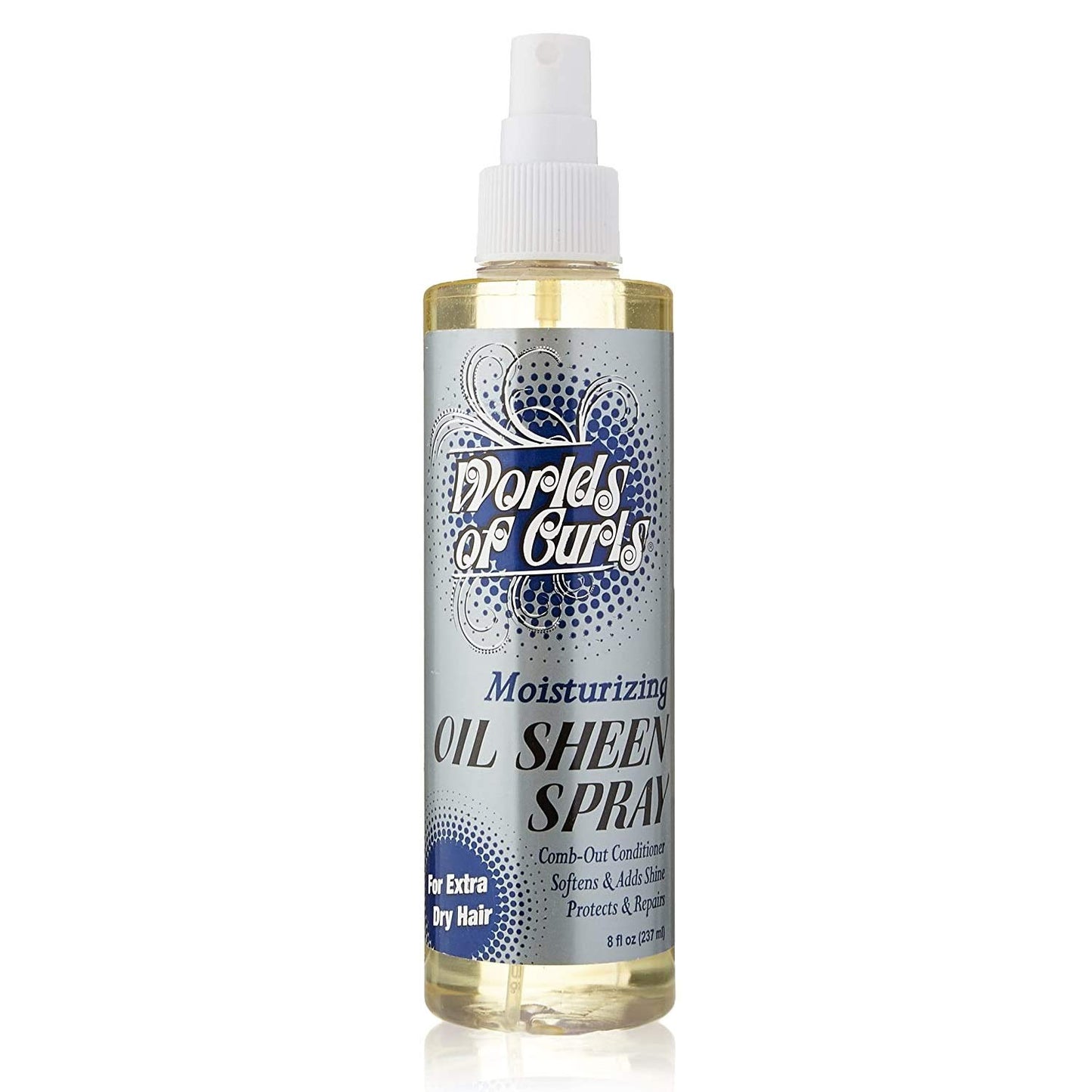 Worlds of curls moisturizing sheen spray comb out conditioner 8oz