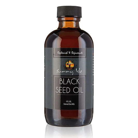 Sunny Isle Black Seed Oil.