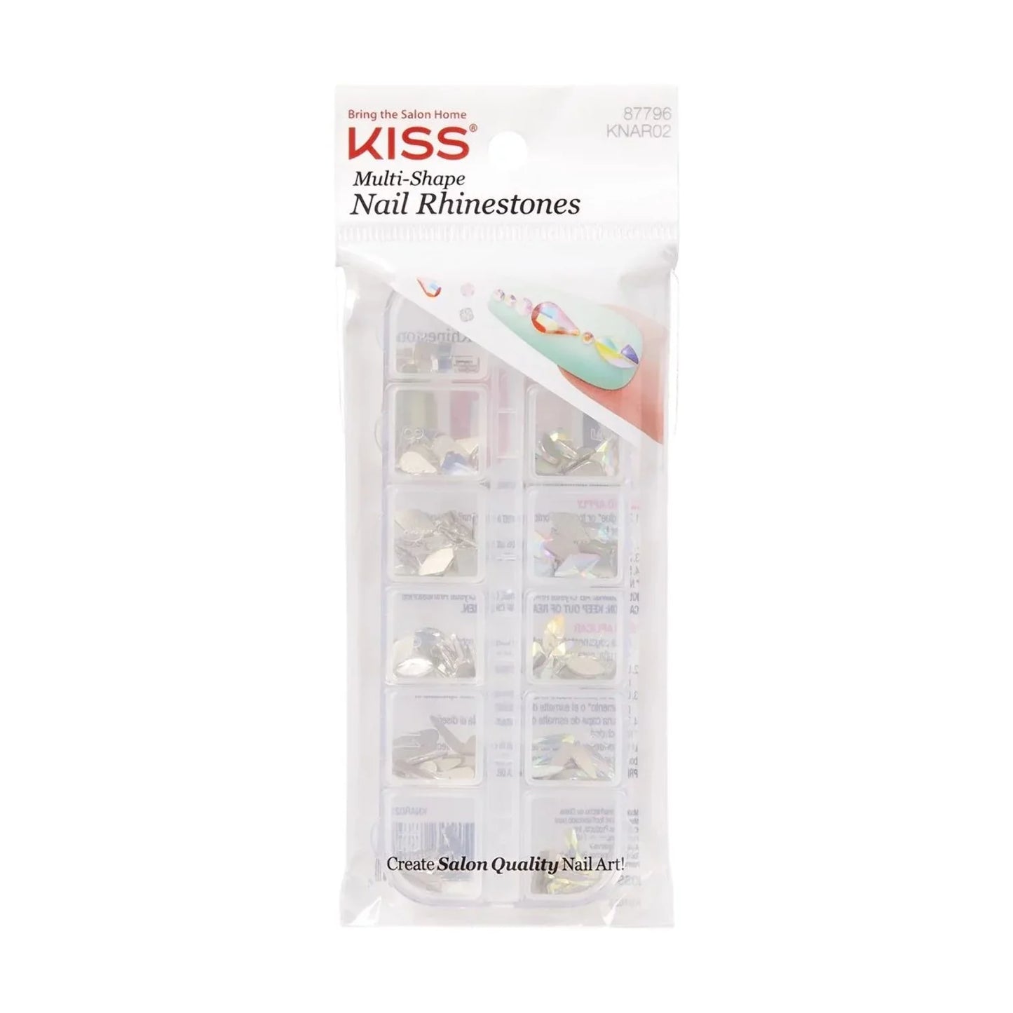 Kiss nail art rhinestones. KNAR02. Multi shape