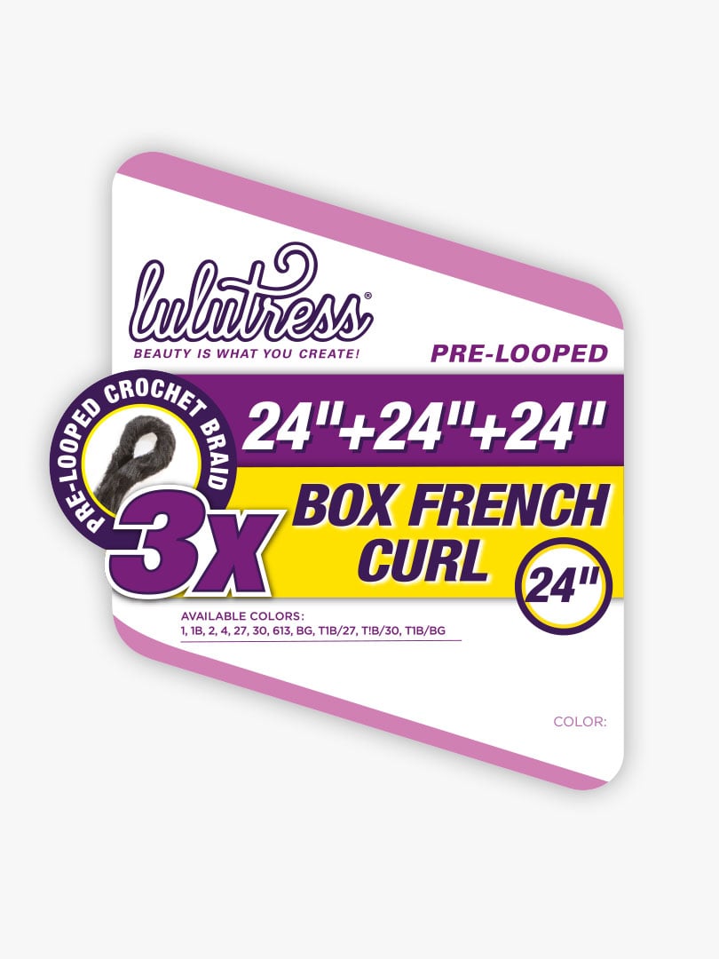 Sensationnel 3x  lulutress box French curl 24"