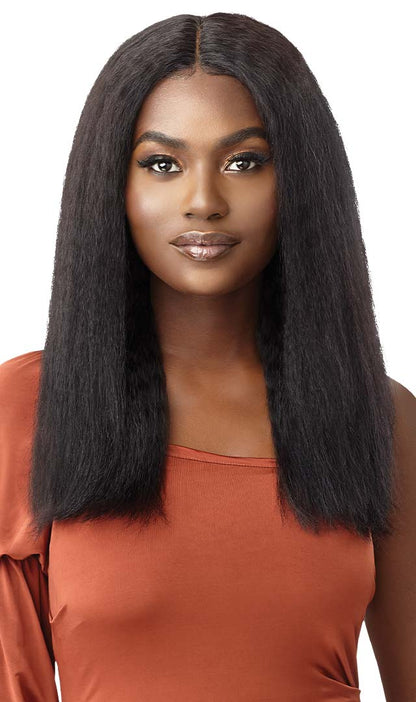 Mytresses gold. Blowout collection wig. HH-KINKY STRAIGHT 20“. Natural  brown