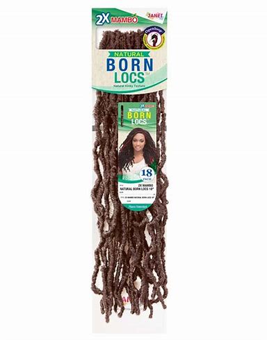 2x Mambo Natural Born Locs 18"